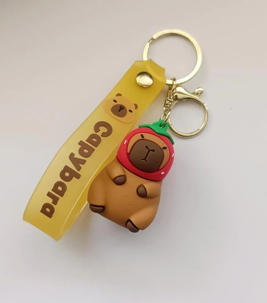 Silikon Anahtarlık Capybara Karakter Figür Çanta Süsü Kapibara Oyuncak 18109 ürün görseli 1