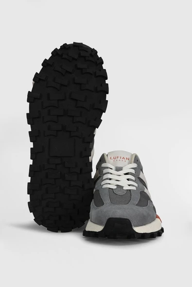Lufian Auke Erkek Sneaker Ayakkabı Gri - Resim 5