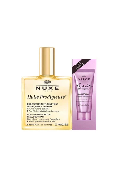 Nuxe Huile Prodigieuse 100 ml + Şampuan 30 ml Hediyeli ürün görseli 1