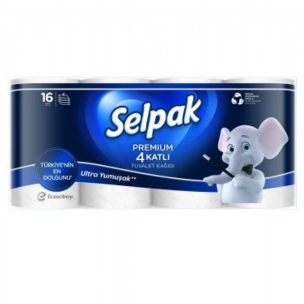 SELPAK 16'LI TUV.KAGIDI PREMIUM 4 KATLI ürün görseli 1