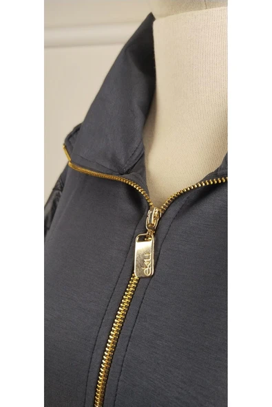 MODAL KUMAŞ YELEKLİ DETAYLI ALT ÜST KADIN PEREMİUM TAKIM - Resim 12