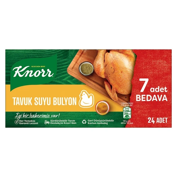 KNORR BULYON 240GR 24'LU TAVUKSU MAKARNA HEDIYELI 1726 ürün görseli 1