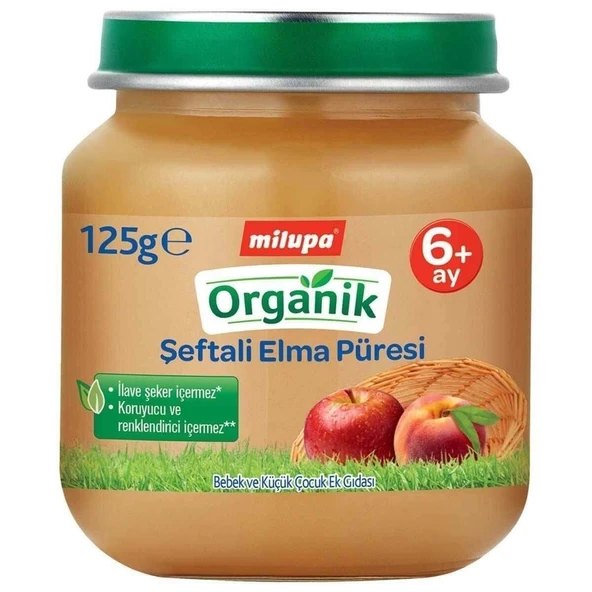 MILUPA 125GR ORGANIK SEFTALI, ELMA  1010 ürün görseli 1