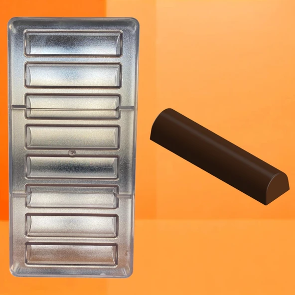Polikarbon Klasik Bar Çikolata Kalıbı 34.Gr ML-1022 ürün görseli 1