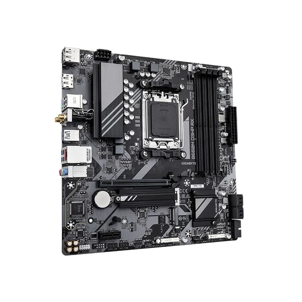 GIGABYTE B650M D3HP AX AMD Soket AM5 B650M DDR5 8000MT/s (OC) Wi-Fi mATX Anakart - Resim 4