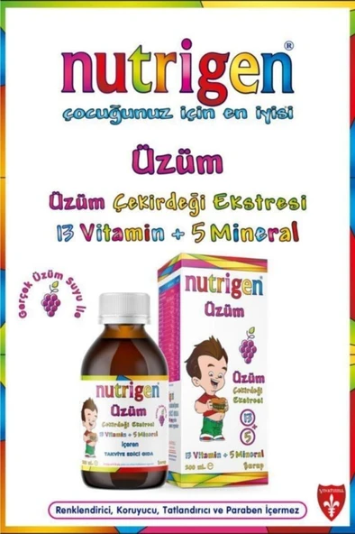 NUTRİGEN Üzüm Şurup 200 ml 8692860200007 - Resim 2