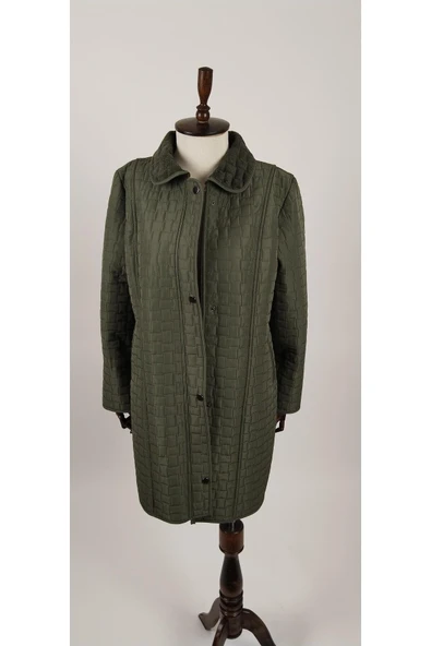 ANNE BEDEN BÜYÜK BEDEN KALIN İÇİ TÜYLÜ KAPİTONE ÇIKARILABİLİR KAPÜŞONLU MONT - Resim 12