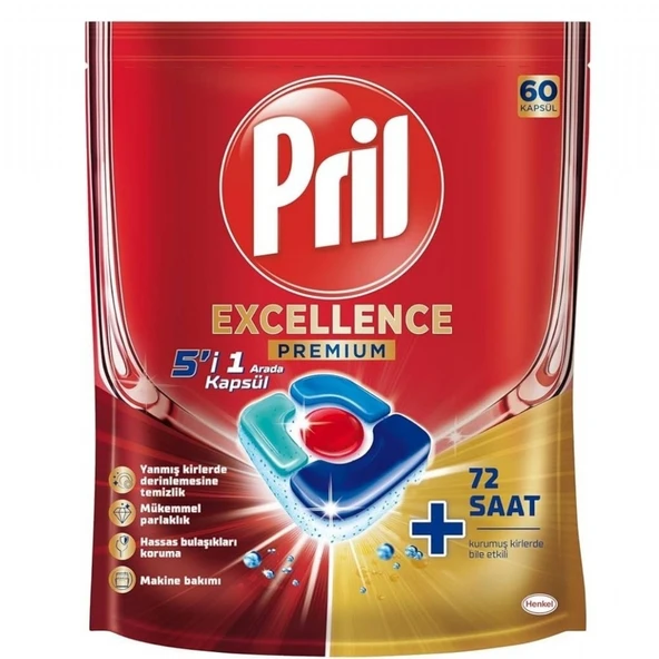 PRIL EXCELLENCE 5/1 ARADA 60'LI KAPSUL 0829 ürün görseli 1