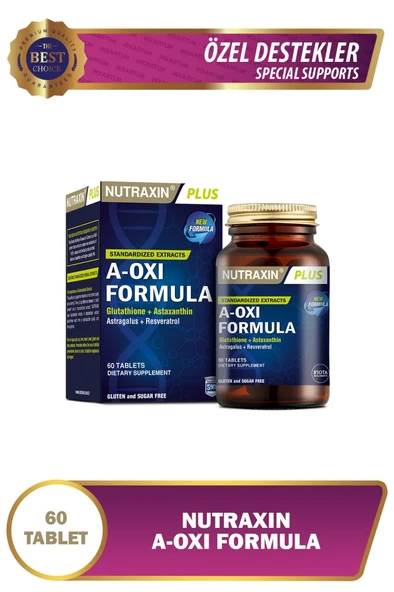 Nutraxin A-oxi Formula Glutathione Resveratrol - Gıda Takviyesi 60 Tablet ürün görseli 1