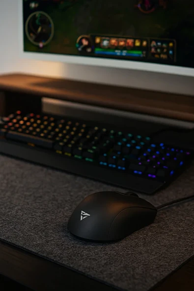 Keçe Çalışma Masası Düzenleme Ve Oyuncu Mouse Pedi Masa Üstü Düzenleyici 40x90 ürün görseli 1