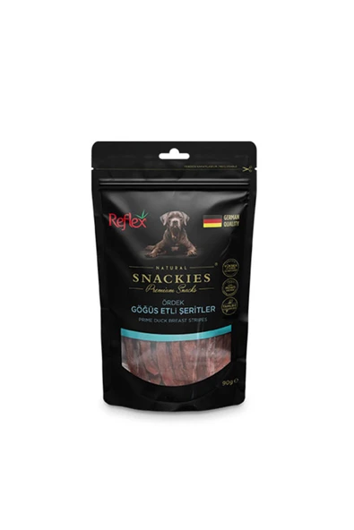 Snackies Natural Ördek Göğüs Etli Şerit Tahılsız Köpek Ödül Maması 90 Gr ürün görseli 1