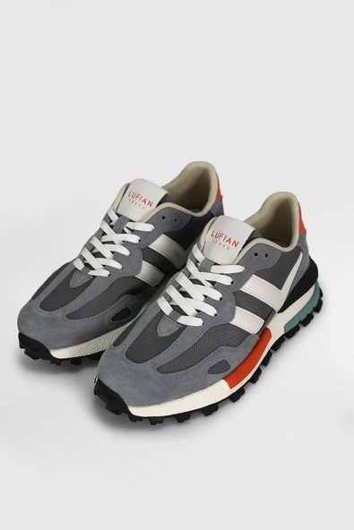 Lufian Auke Erkek Sneaker Ayakkabı Gri - Resim 4