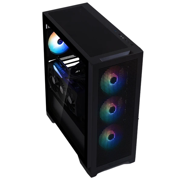 BitFenix MG953 750W 80+Bronze Tempered Glass FRGB USB 3.0 ATX Mid Tower Siyah Kasa BFC-MGB75KKGSK-4F - Resim 2