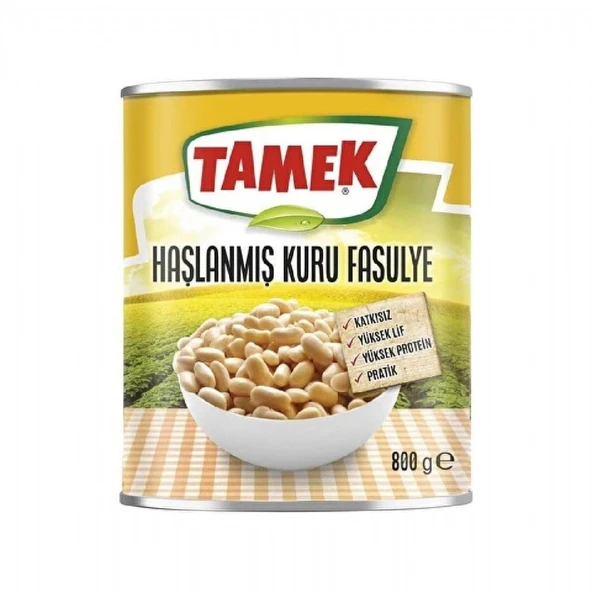 TAMEK HASLANMIS KURU FASULYE 800 GR TNK(12) ürün görseli 1