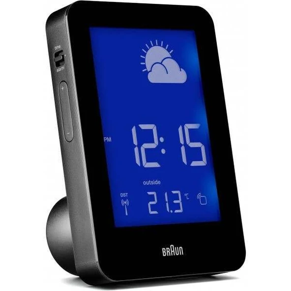 BRAUN BNC013BK-RC HAVA İSTASYONLU MASA SAATİ SİYAH - Resim 6