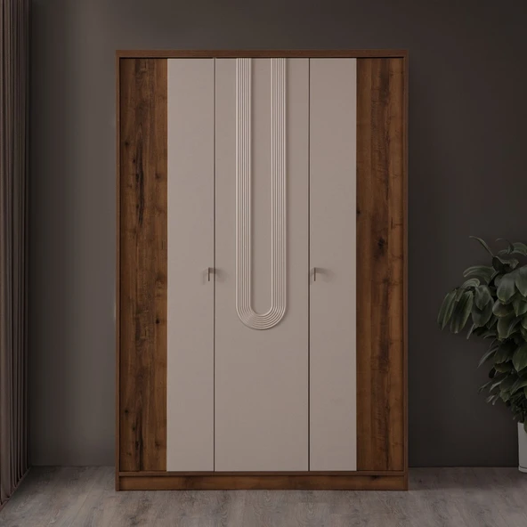 Gardırop, Megan 3 Kapaklı Dolap - Resim 2