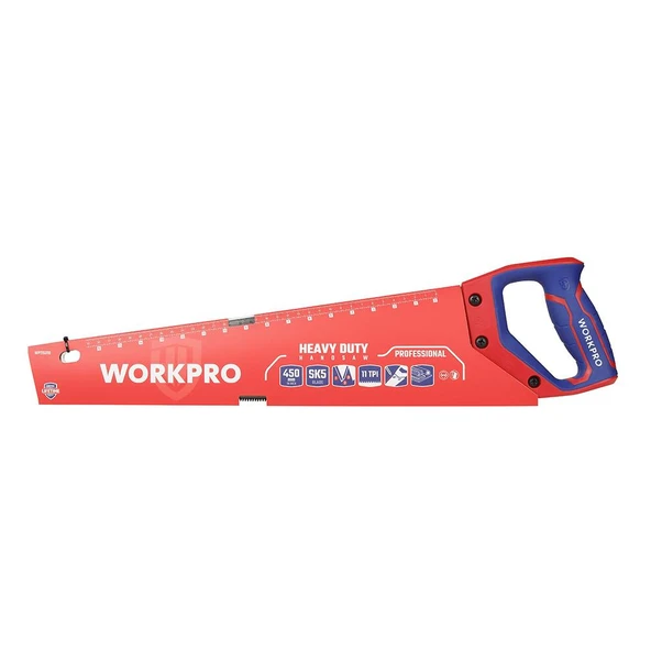 WORKPRO WP215010 450mm SK5 11 TPI Ağır Hizmet Tipi El Testeresi - Resim 10