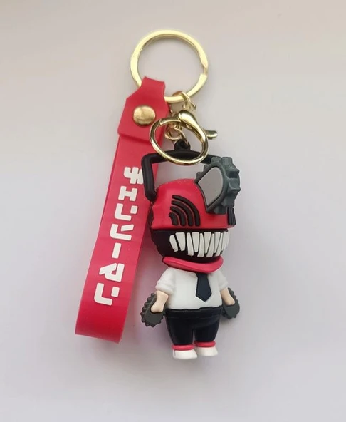 Silikon Anahtarlık Chainsaw Man Karakter Figür Çanta Süsü Oyuncak ürün görseli 1