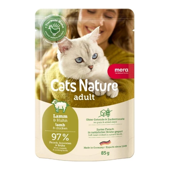 Mera Kuzulu Yetişkin Kedi Yaş Maması 85 Gr ürün görseli 1