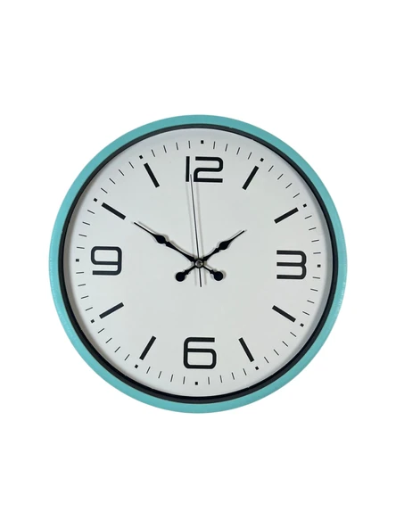 Zentime 36 Cm Turkuaz Dekoratif Duvar Saati - Resim 2