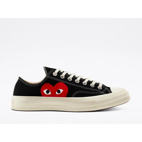Converse x Comme des Garçons PLAY Chuck  Kısa Günlük Spor Ayakkabı ürün görseli 1