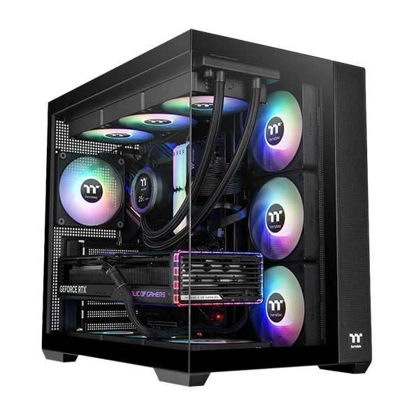 Thermaltake View 380 850W 80+ Gold ARGB USB 3.2 Siyah ATX Mid Tower Kasa CA-3Z2-85M1WE-00 ürün görseli 1