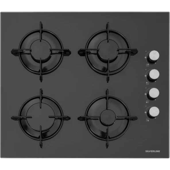 Silverline BO6502B02 - CS5349B01 - 3490 Oslo Siyah Ankastre Set - Resim 3