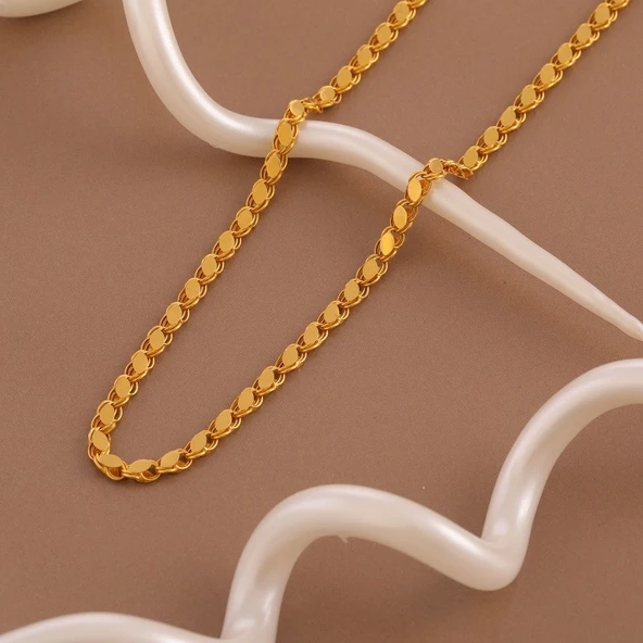 Pullu 14 Ayar Altın Zincir - Resim 3