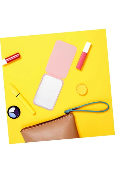 HPYTECH Taşınabilir Katlanabilir Mini Makyaj Aynası–Masaüstü & Çanta &Cep Boy Kompakt Seyahat Aynası - Resim 5