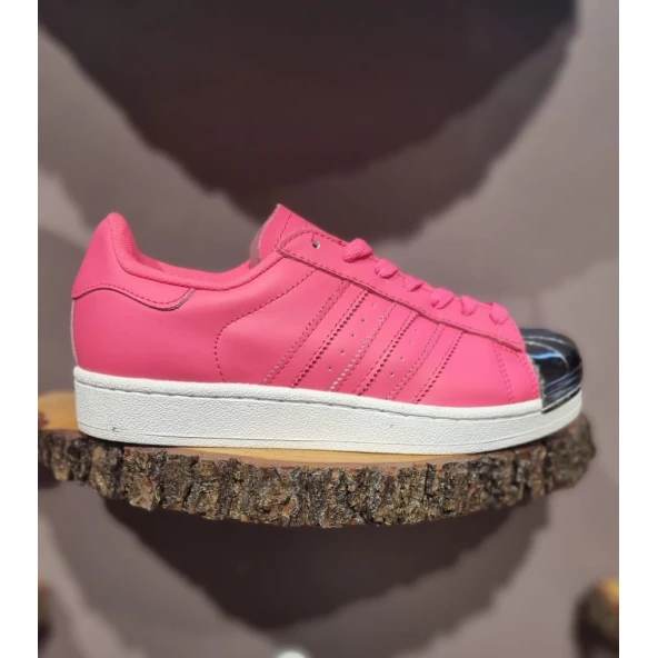 Adidas Superstar Pembe Kadın Spor Ayakkabı ürün görseli 1