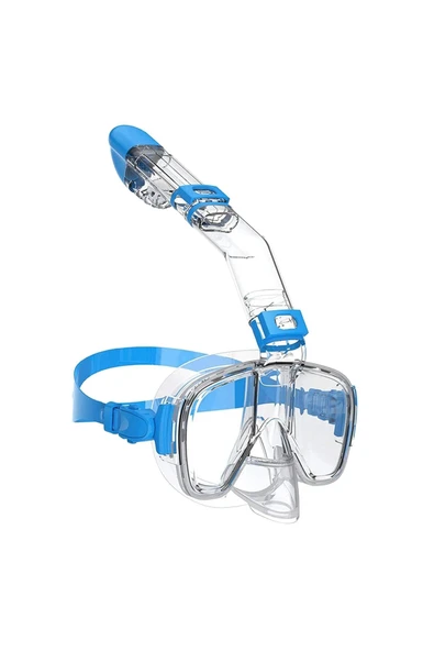 HPYTECH Şnorkel Seti-Yumuşak Silikon,Kamera Uyumlu Dalış Maske, Su Sızdırmaz  (Mavi) ürün görseli 1