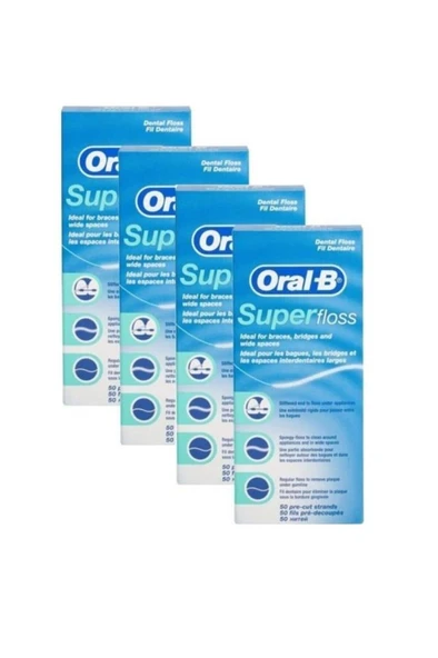Oral-B Süper Floss Diş İpi 50 Adet X 4 Paket ürün görseli 1