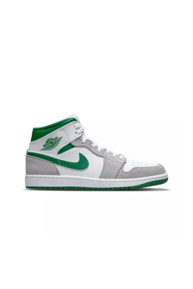 Nike Air Jordan 1 Mid Grey Green Dc7294-103 Erkek Basketbol Ayakkabısı ürün görseli 1