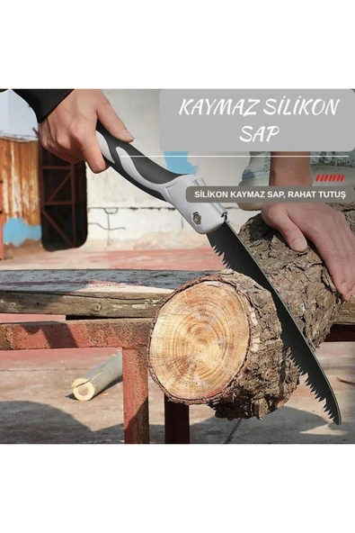 HPYTECH Katlanabilir Budama-Kamp Testere,Ergonomik Silikon Sap,Odun Kesme Aracı - Resim 6