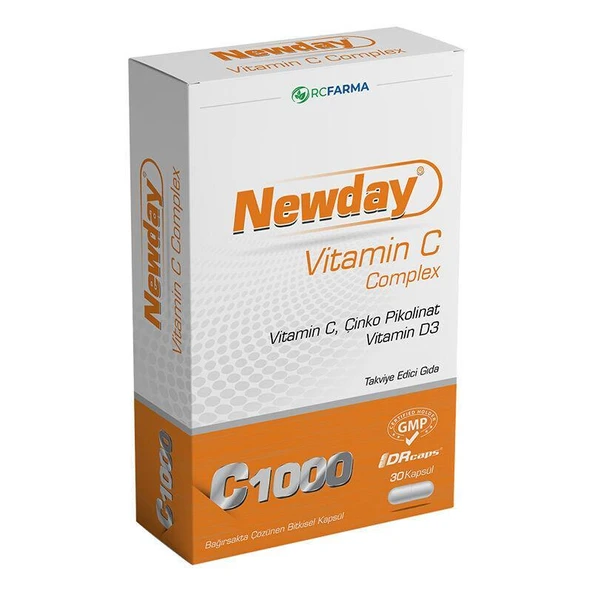 Newvit Newday Vitamin C Complex 30 Kapsül ürün görseli 1