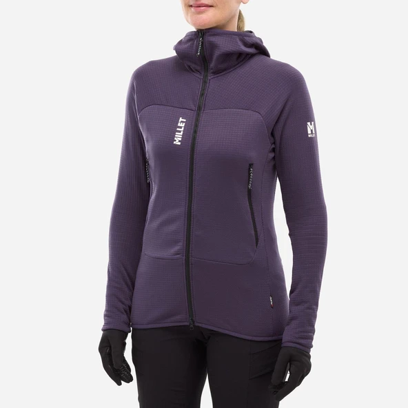 Millet FUSION GRID H Kadın Kapşonlu Polar Ceket Tam Fermuar MIV9032 N9332 - Resim 3