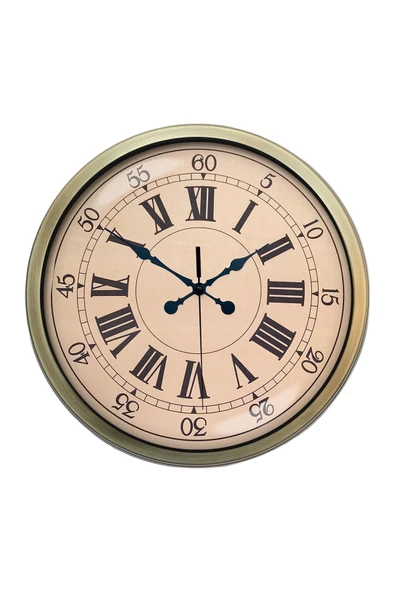 Zentime 40 Cm Eskitme Vintage Duvar Saati - Resim 2