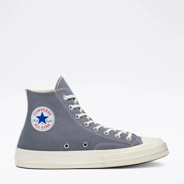 Converse X Comme Des Garçons Play Chuck 70 Unisex Gri Sneaker - Resim 2