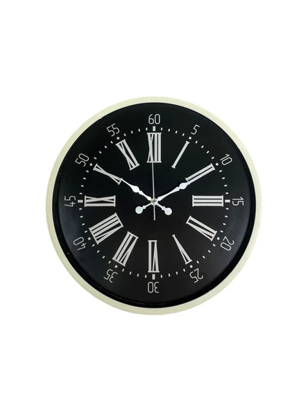 Zentime 36 Cm Krem Dekoratif Duvar Saati - Resim 2