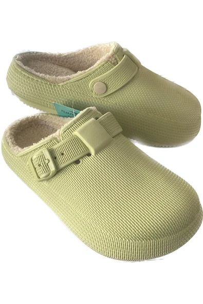 Home Kadın Yeşil Ultrasoft Kaymaz Taban Ev Ofis Terlik - Resim 3
