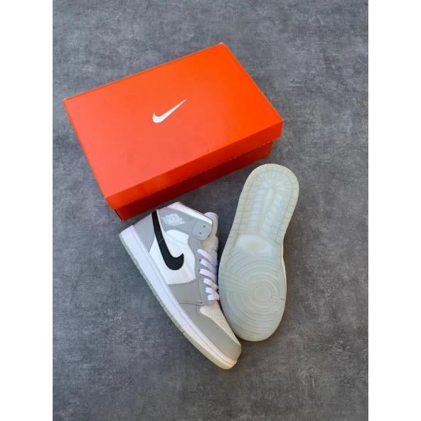 NİKE AİR JORDAN GRİ BEYAZ ERKEK SPOR AYAKKABI - Resim 2