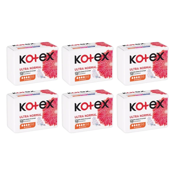 Kotex Ultra Normal 8 li Ped x 6 Adet ürün görseli 1