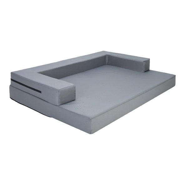 Pet Comfort Gloria Sofa Orthopedik Su Geçirmez Köpek Yatağı, Gri 90x65x8cm - Resim 2