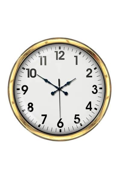 Zentime 40 Cm Gold Lüks Duvar Saati - Resim 2