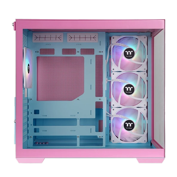 Thermaltake View 380 850W 80+ Gold ARGB USB 3.2 Bubble Pink ATX Mid Tower Kasa CA-3Z2-85MAWE-00 - Resim 3