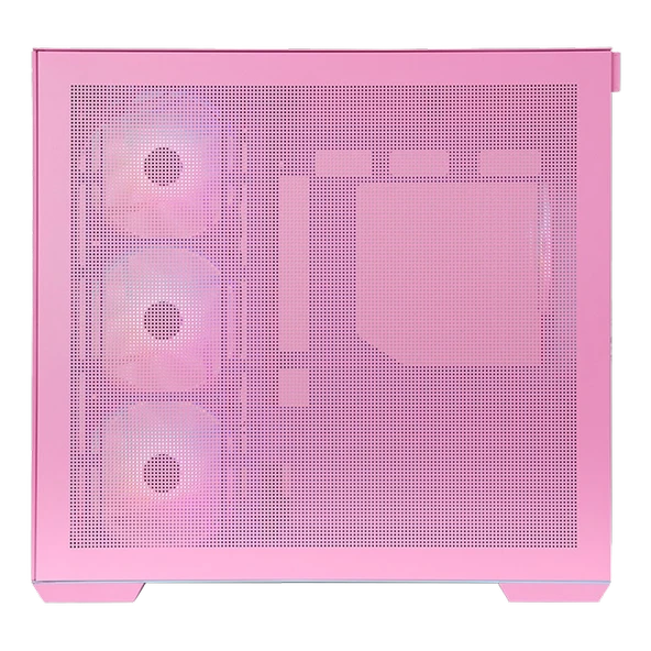 Thermaltake View 380 850W 80+ Gold ARGB USB 3.2 Bubble Pink ATX Mid Tower Kasa CA-3Z2-85MAWE-00 - Resim 4