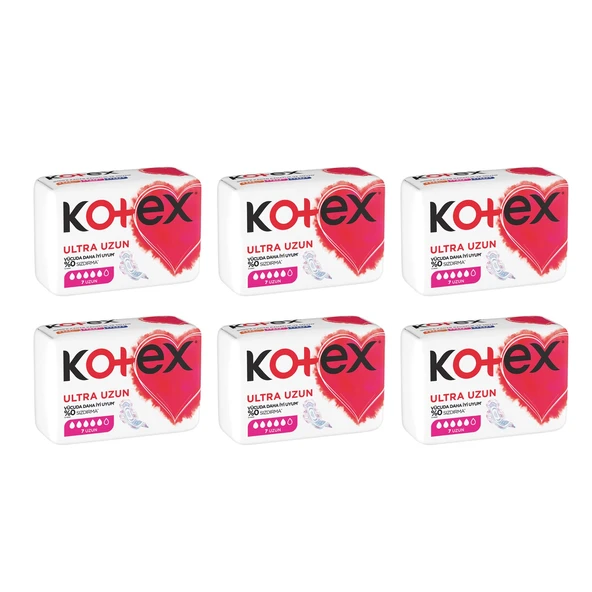 Kotex Ultra Uzun 7 li Ped x 6 Adet ürün görseli 1
