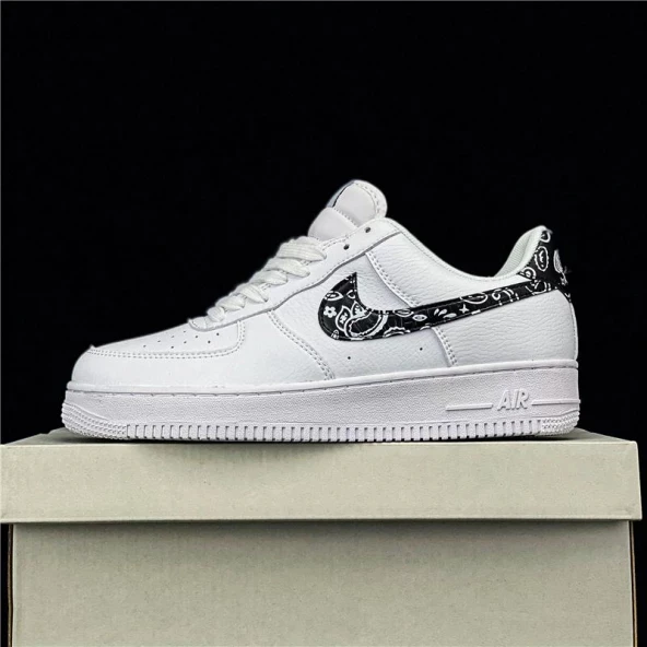 Nike Air Force 1 Low Black Paisley - Resim 2