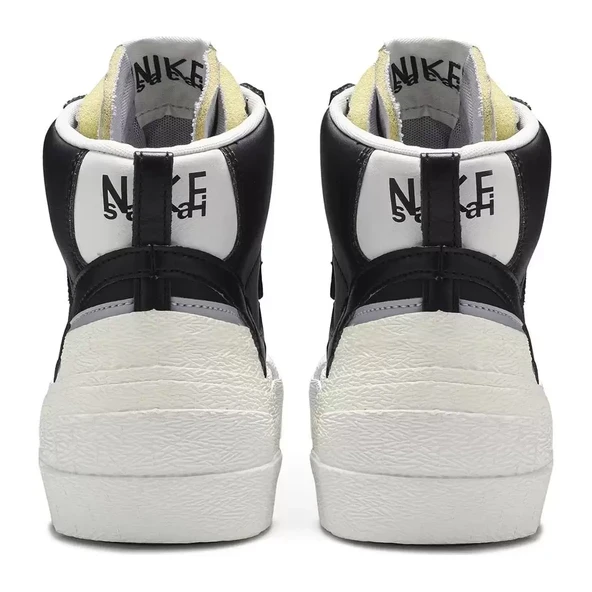 Nike Blazer Mid x Sacai Black Wolf Grey - Resim 2