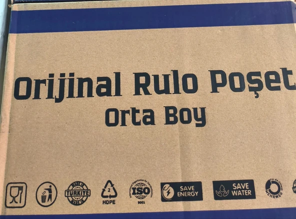 Poşet Rulo Orta Boy 200'lü 5 paket toplam 1000 adet - Resim 2